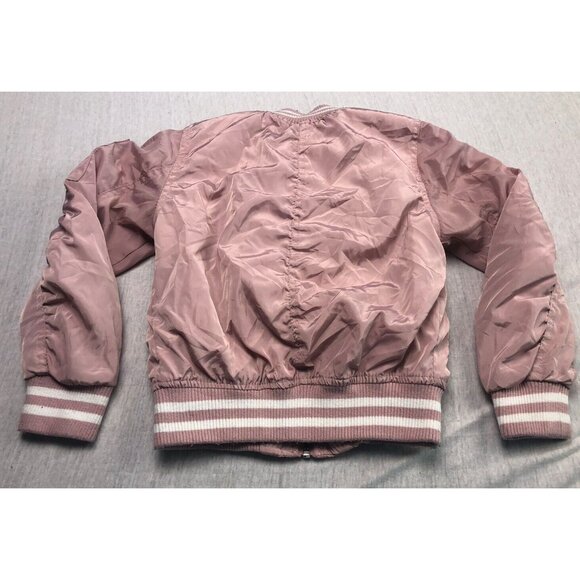 Girls Three Hearts Brand Jacket Sweater Girl Kid Zipper Pockets Pastel Pink - Picture 6 of 8